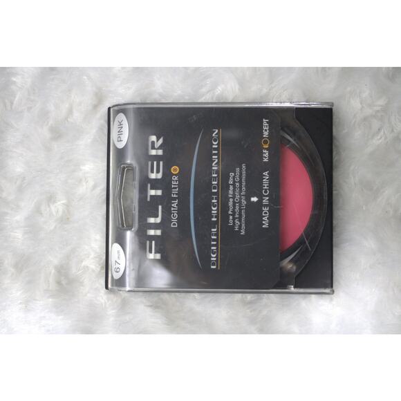 K&F Concept Circular Digital High Def Low Profile Filter Ring 67mm Pink - Picture 2 of 5